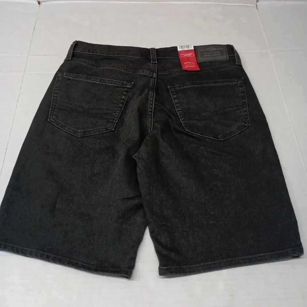 Levi Signature Shorts Men's 30 Black Classic Denim‎ Relaxed